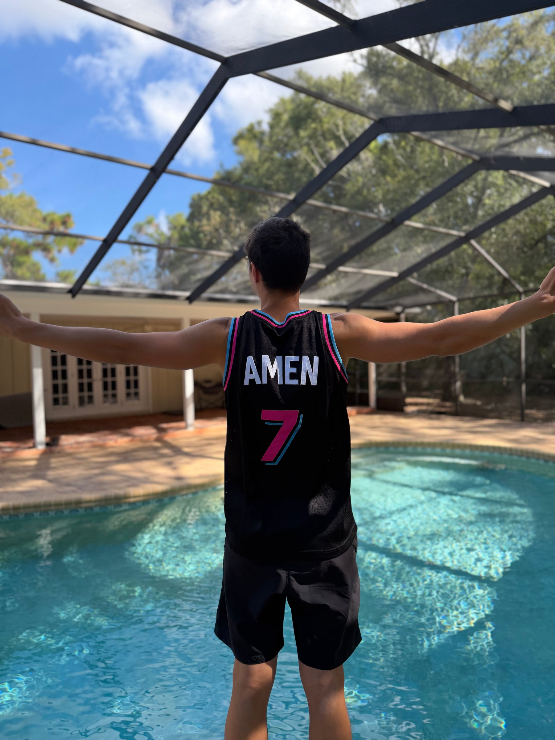 Black & Pink Seek First Jersey - Mike Malagies