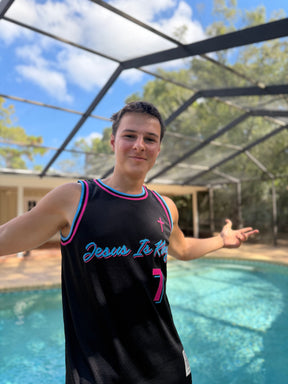 Black & Pink Seek First Jersey - Mike Malagies
