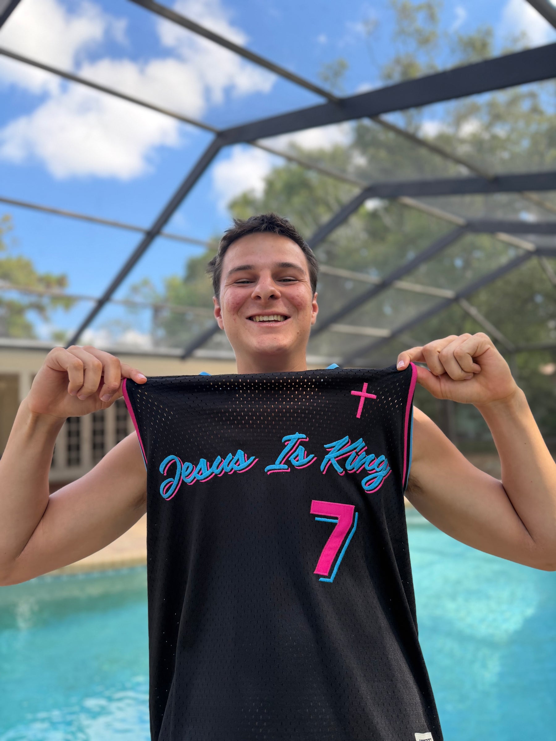 Black & Pink Seek First Jersey - Mike Malagies