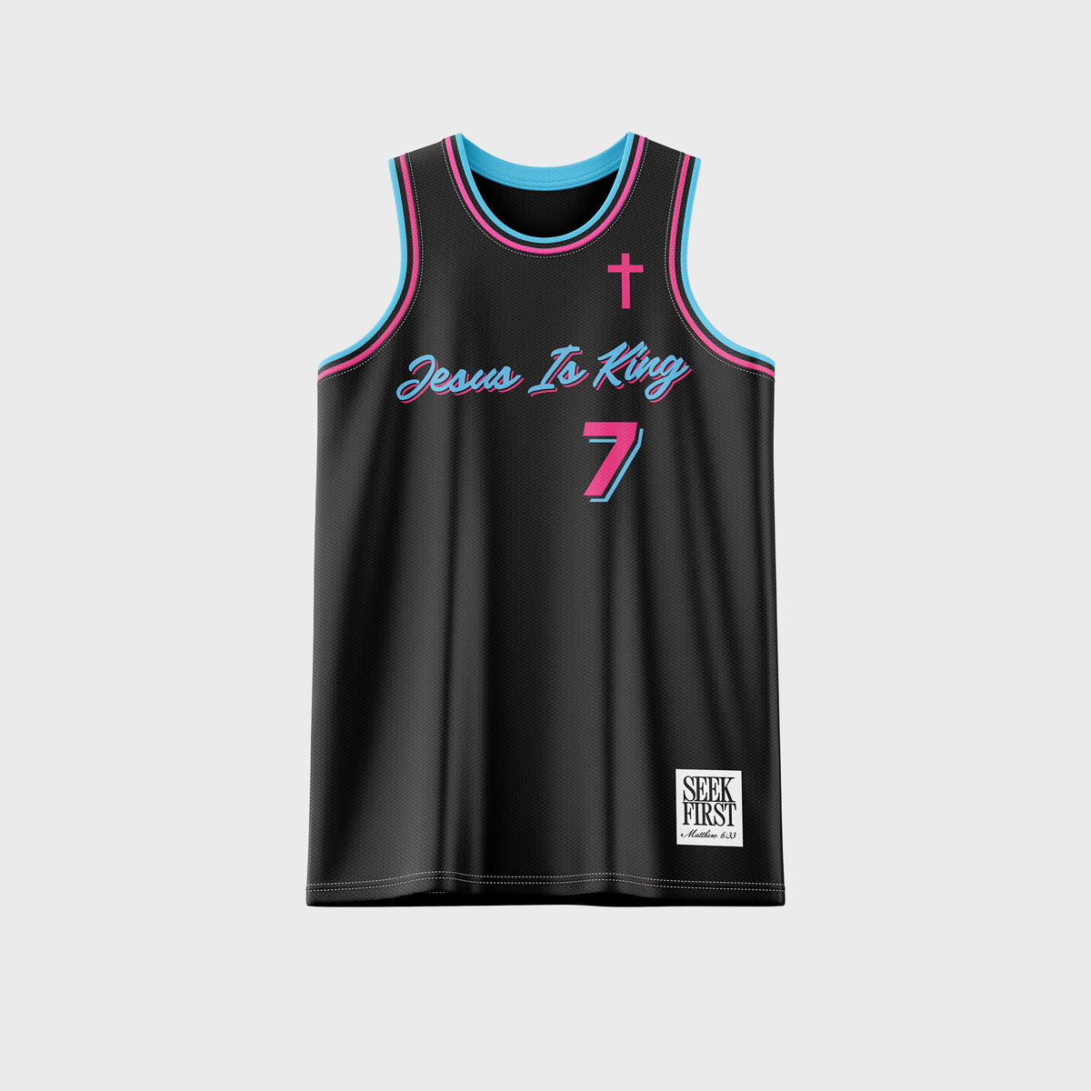 Black & Pink Seek First Jersey - Mike Malagies